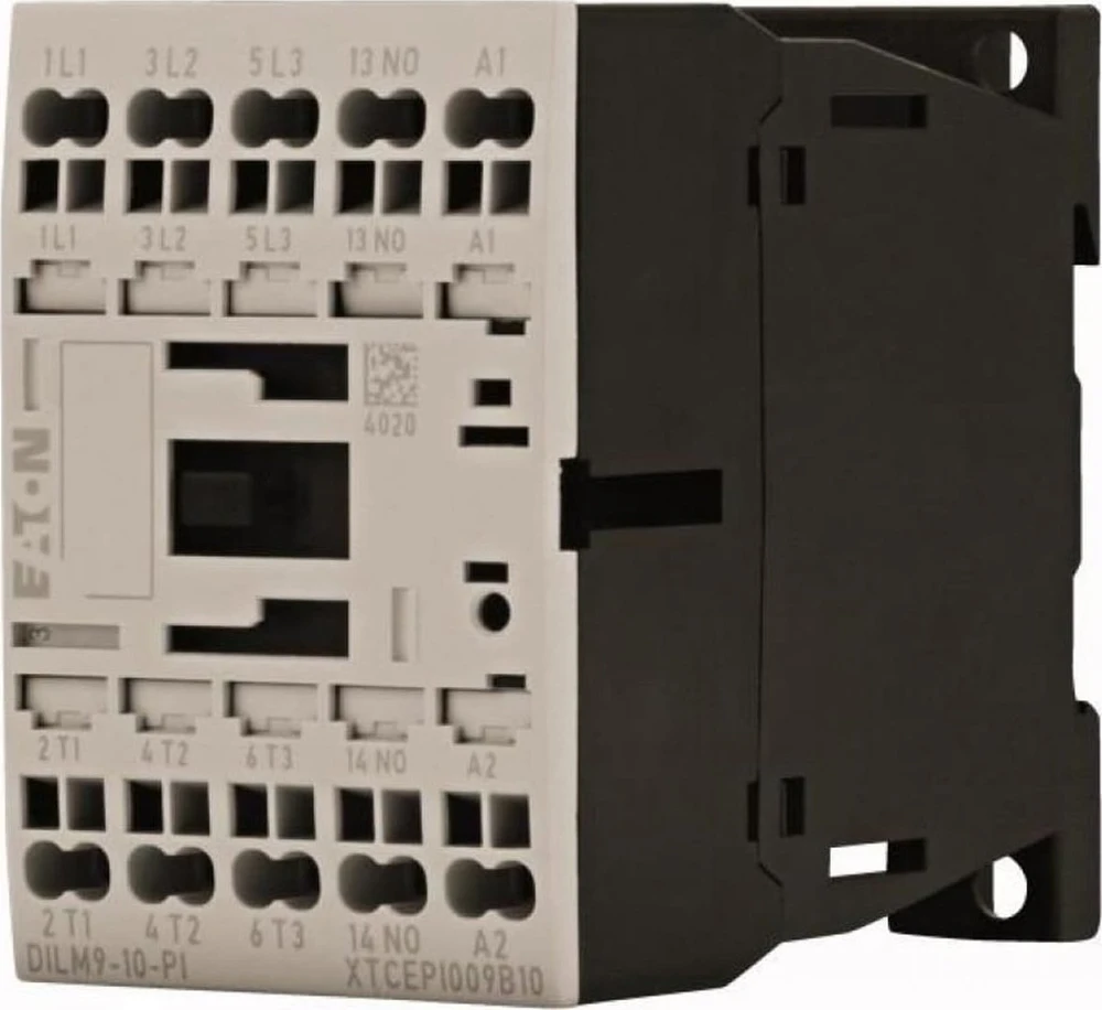 Eaton DILM maitinimo kontaktorius 3 polių 380V 400V 4kW 1Z 24V DC įstumiami spyruokliniai gnybtai 199233