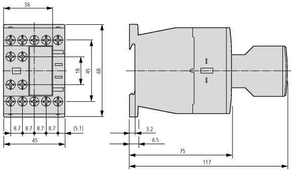 „Eaton“ pagalbinis kontaktas DILM32-XHI11 – 277376
