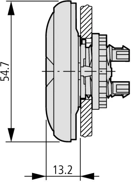 Eaton M22-DDL-GR-X1/X0/K11/230-W mygtukinis pavaros jungiklis