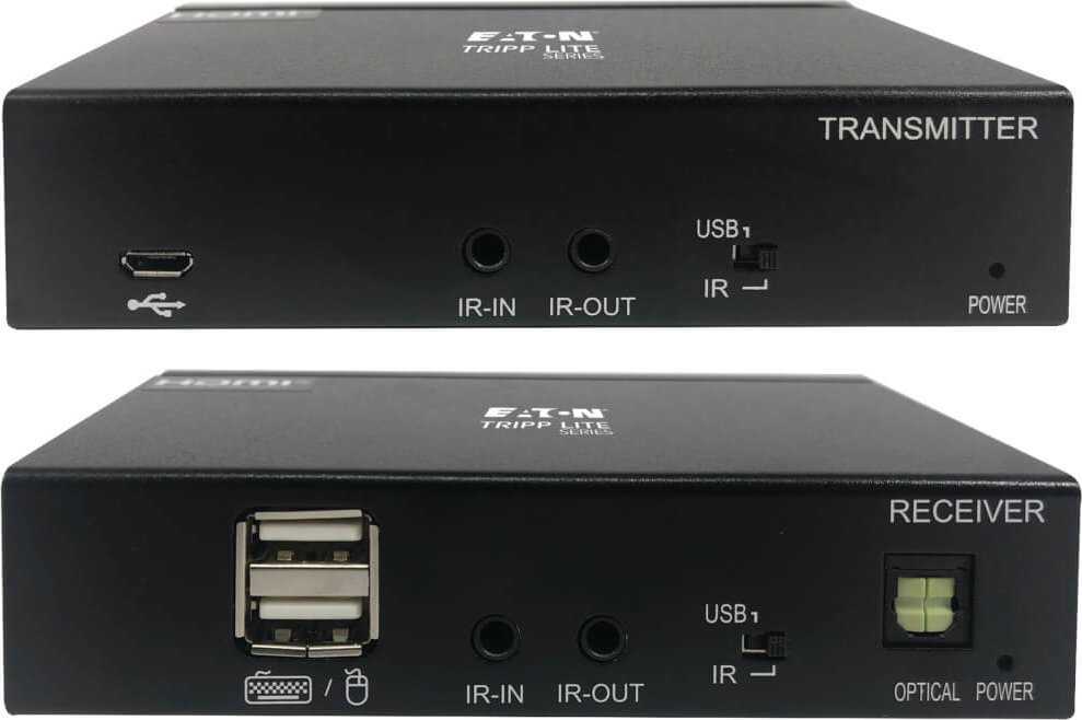 Šakotuvas Eaton Tripp Lite Series USB C to HDMI over Cat6 Extender Kit with KVM Support, 4K 60Hz, 4:4:4, Transmitter/Receiver, USB, PoC, HDCP 2.2, iki 230 ft., TAA - Rozszerzenie dla wideo/audio - HDMI, USB-C - przez CAT 6 - do 70 m - zgodny su TAA - dla P/