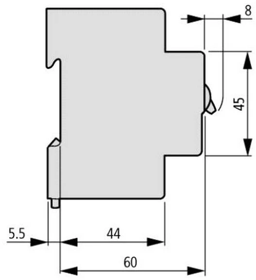 Eaton FAZ-B16/2 OFF NMP. 2 polių, IN=16A