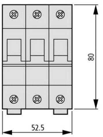 Eaton miniatiūrinis grandinės pertraukiklis FAZ-B16 / 3 3P B 16A 15kA 278847