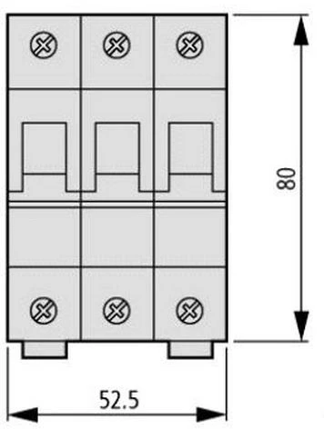 Eaton FAZ-B6/3 OFF NMP. 3 polių, IN=6A