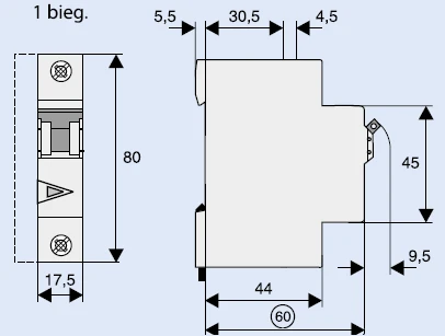 Eaton miniatiūrinis grandinės pertraukiklis FAZ-C1 / 1 - 278546