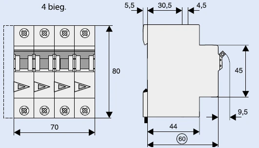 Eaton grandinės pertraukiklis FAZ-C32/4 - 279064