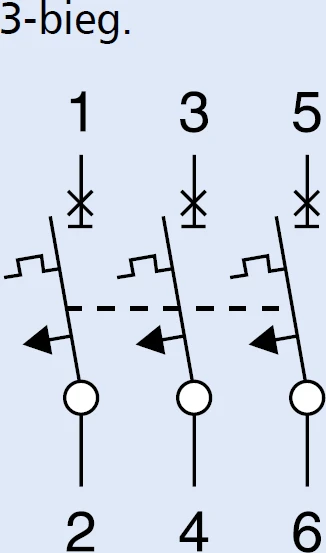 Eaton miniatiūrinis grandinės pertraukiklis FAZ-C40 / 3 3P C 40A 15kA AC - 278877