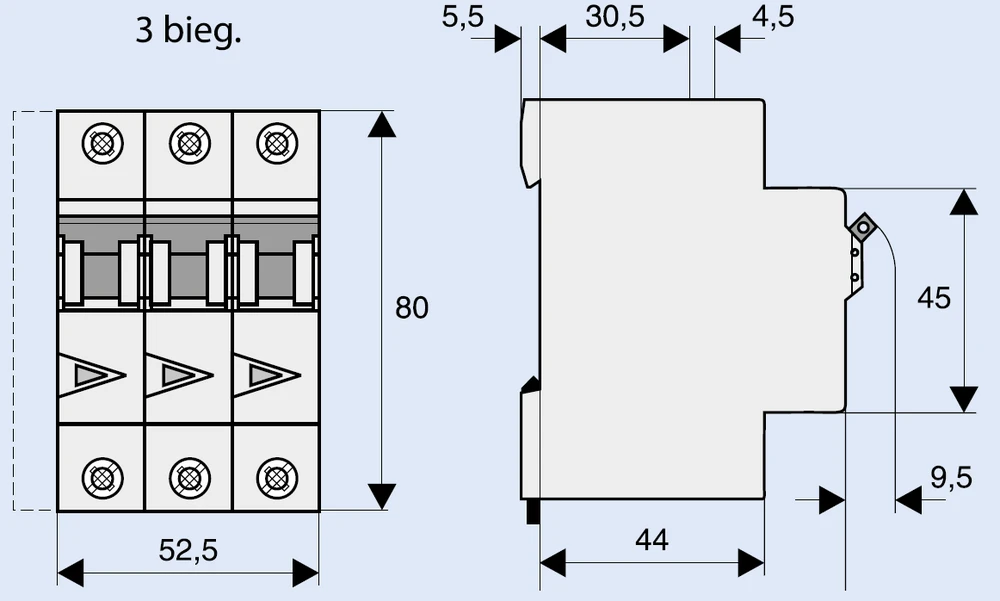 Eaton FAZ-C50 / 3 3P C 50A 15kA AC - 278878