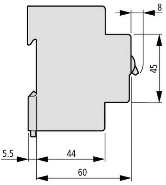 Eaton FAZ-Z0.5 / 1 1P perjungiklis Z 0,5A 15kA 278617