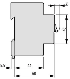 Eaton FAZ-Z1/3 OFF NMP. 3 polių, IN=1A