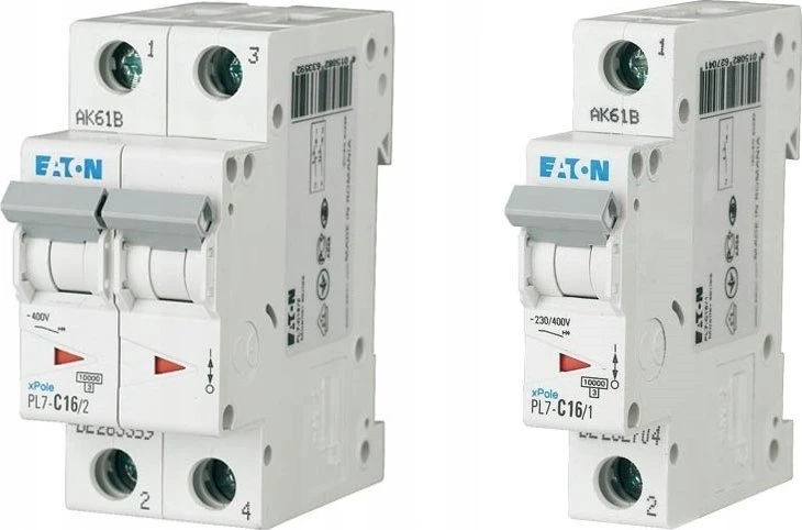 „Eaton“ grandinės pertraukiklis 2P C 3A 10kA DC PL7-C3/2-DC 264897