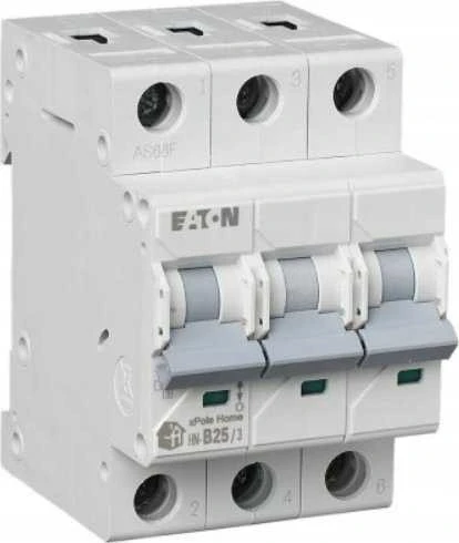 „Eaton HN-B25/3“ miniatiūrinis automatinis jungiklis B 25A 3P 3M 6KA