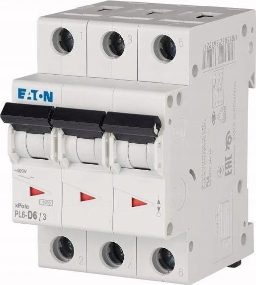 Eaton PL6-D6/3 SROVĖS PERTRAUKIS 6KA