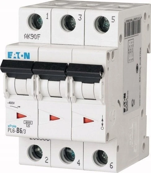 Eaton PL6-D6/3 SROVĖS PERTRAUKIS 6KA