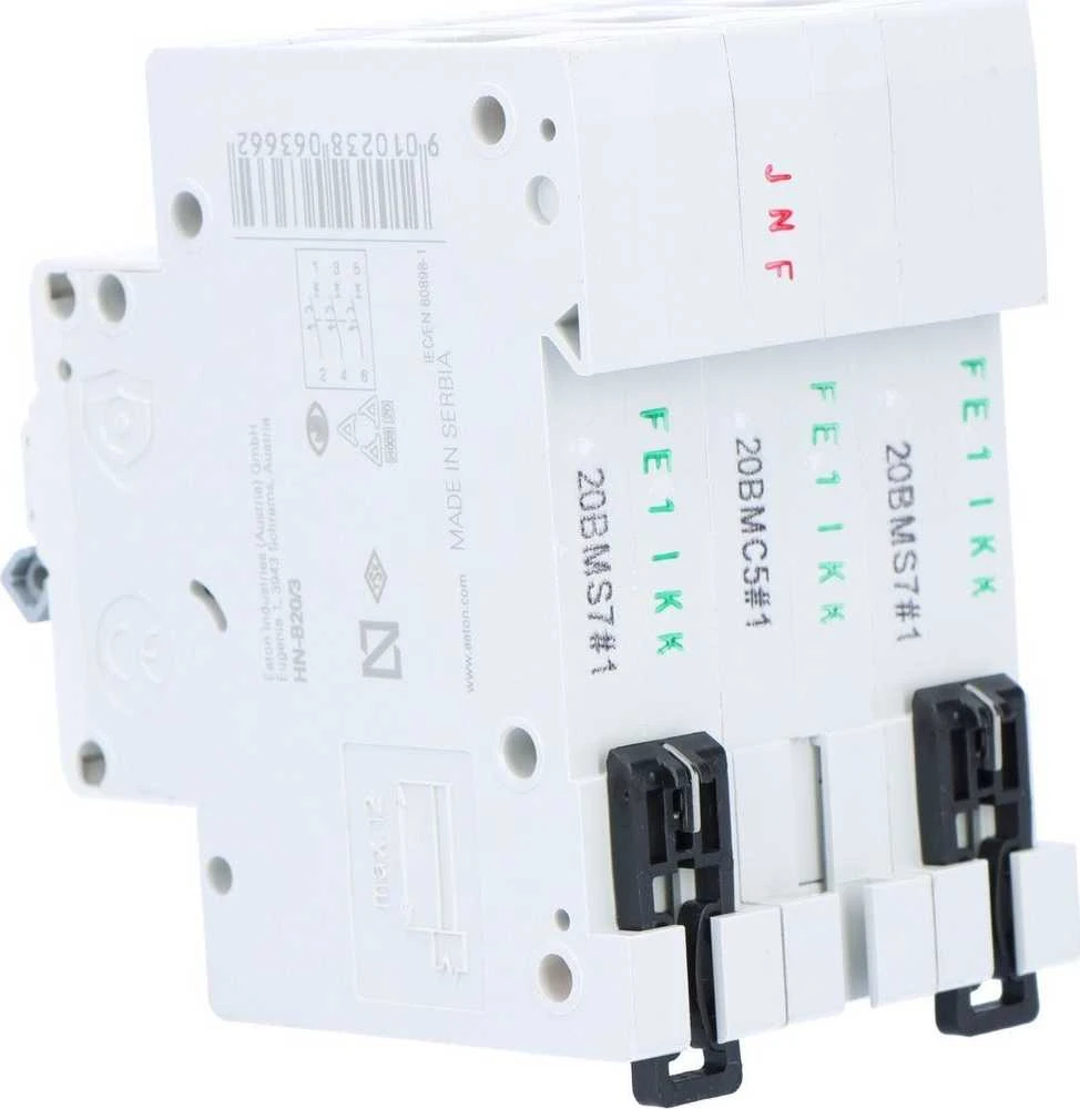 VAROMASIS JUNGIKLIS HN-B20/3 TRIFAZIS 20 A B TIPAS EATON