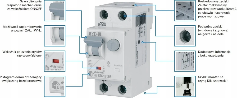 Eaton HN-C50 / 1 VIRŠSrovė 6KA