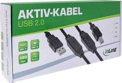 USB kabelis Eaton USB-A - USB-B 12,5 m juodas