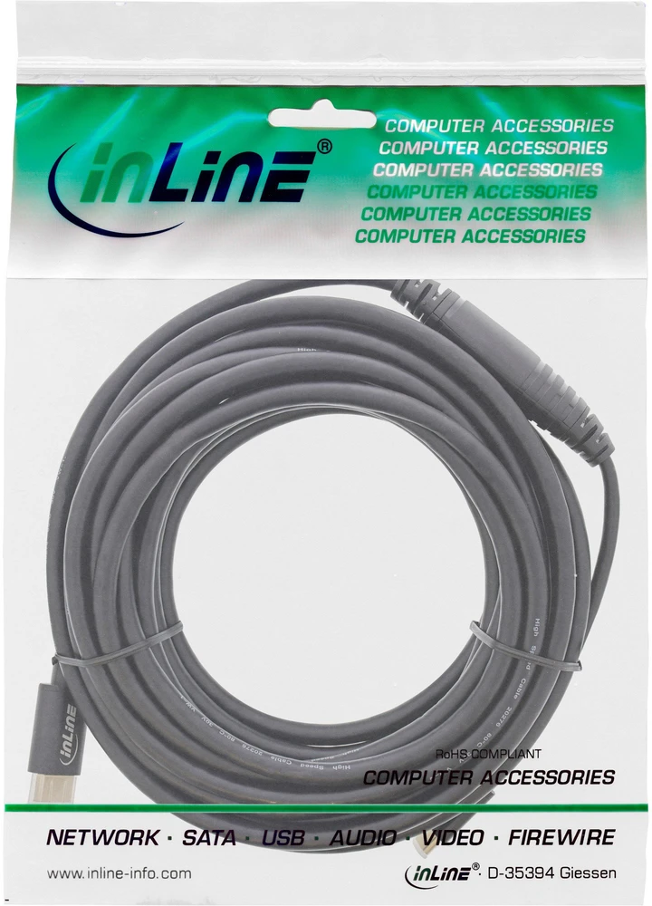 InLine USB-C į HDMI 5m kabelis pakuotėje