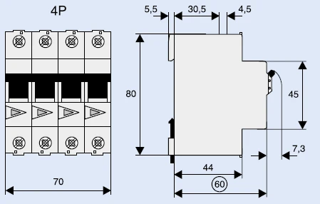 Eaton IS-125/4-PAGRINDINIS IZOLIAVIMO JUNGIKLIS