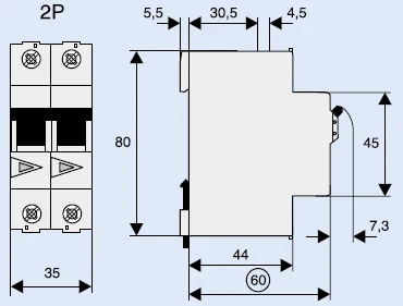 Eaton IS-40/2 MAIN SWITCH IZOLIATORIAUS