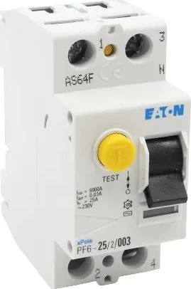 EATON xPole srovės nuotėkio relė 2P 25A 30mA Type AC
