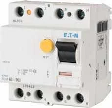 Eaton 170334 Liekamosios srovės grandinės pertraukiklis 4P 63A 0,03A tipas A FRCmM-63/4/003-A 170334