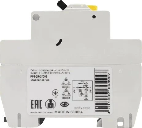 EATON xPole srovės nuotėkio relė 2P 25A 30mA Type AC