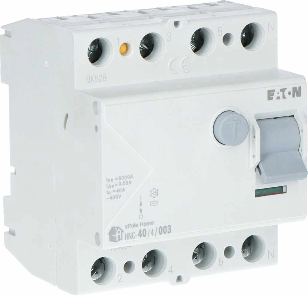 RCD JUNGILKLIS HNC-40/4/003 TRIFAZIS, AC TIPAS 30 mA 40 A EATON