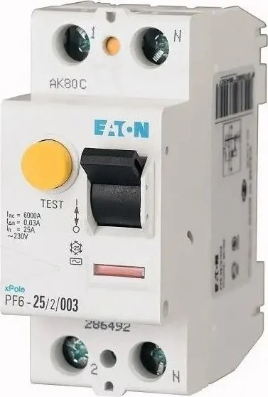 EATON xPole srovės nuotėkio relė 2P 25A 30mA Type AC