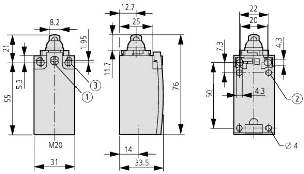 „Eaton LS-11-LIMIT SWITCH“.