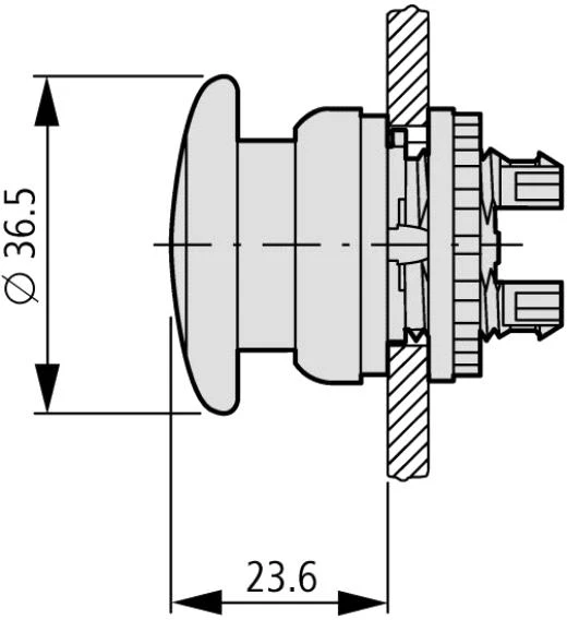 Eaton Mushroom mygtukas M22-DP-G žalia - 216716