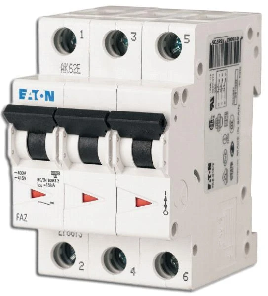 Eaton 278923 Grandinės pertraukiklis 3P Z 4A 10kA AC FAZ Z4/3 278923