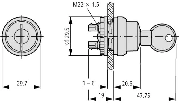 Eaton M22-WRS-A1 SWITCH DRIVE