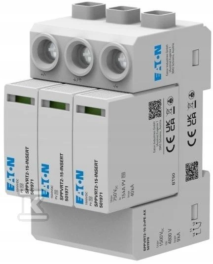 Eaton MAITINIMO RIBA T1+2 1500VDC SPPVRT12-15-2+PE