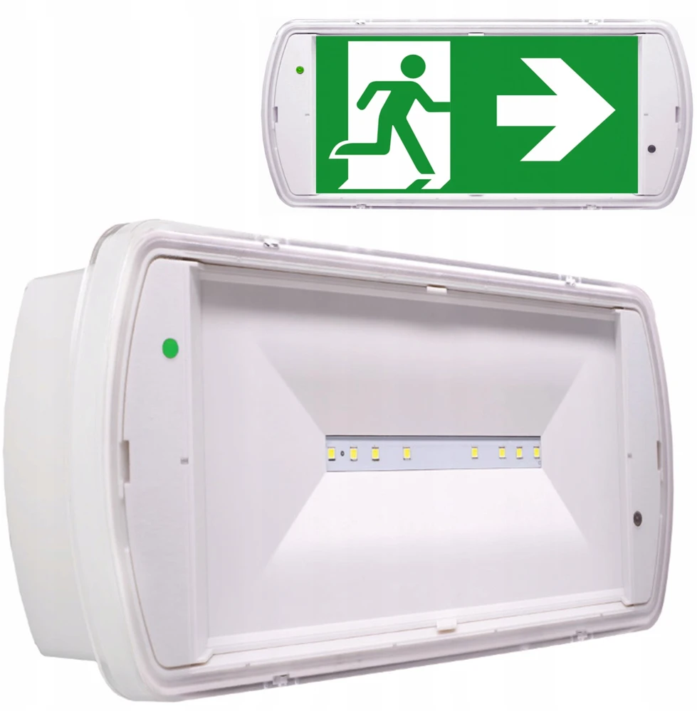 „Eaton SafeLite MNM IP42“ 100 lm 3H avarinis šviestuvas + 3 piktogramų rinkinys SL2MNM42D3C3A