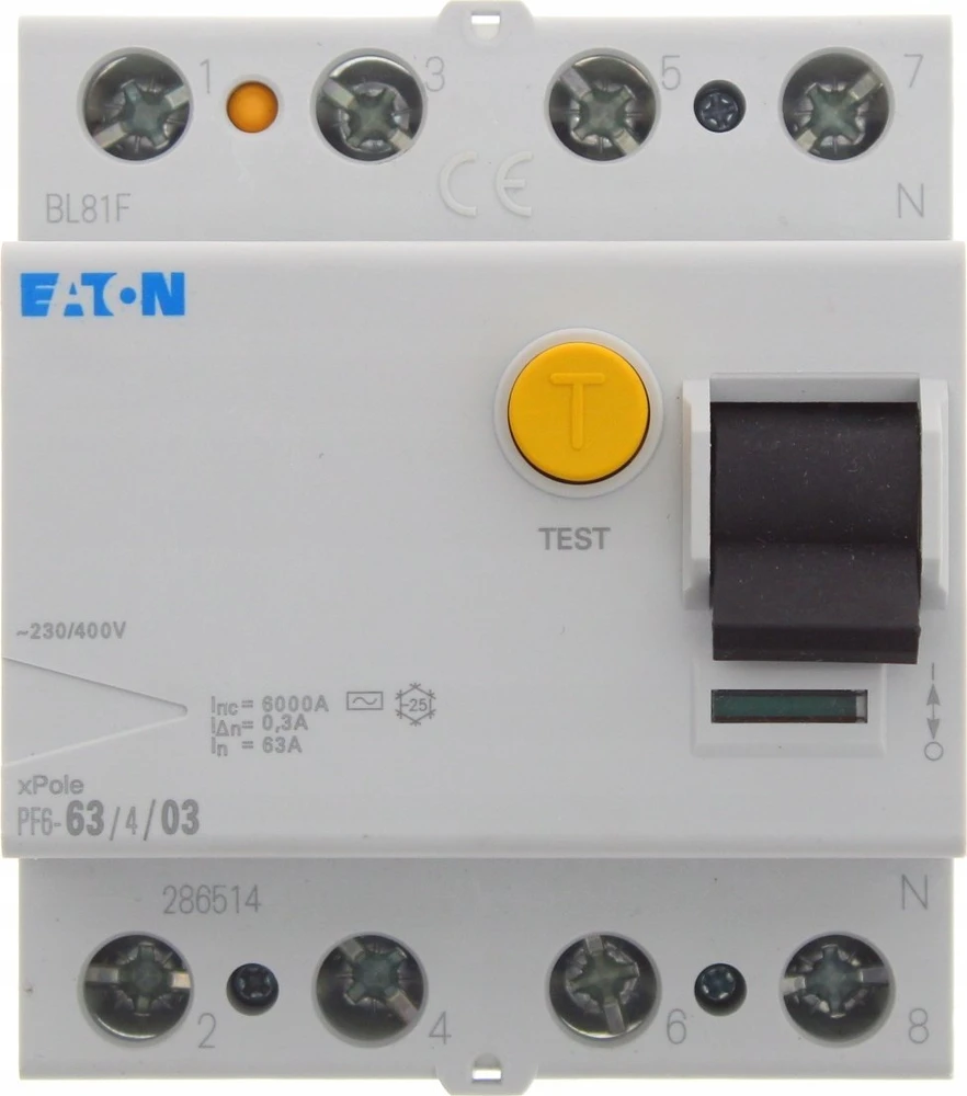 Eaton PF6-63 / 4/03 IŠJUNGTA SKIRTINGA DARBINĖ 6KA