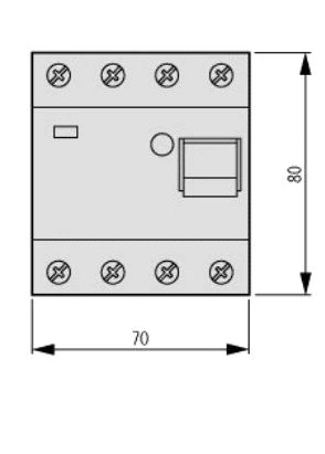 Eaton Liekamosios srovės grandinės pertraukiklis PFIM-100/4/003-G 4P 100A 0.03A tipas G 104383