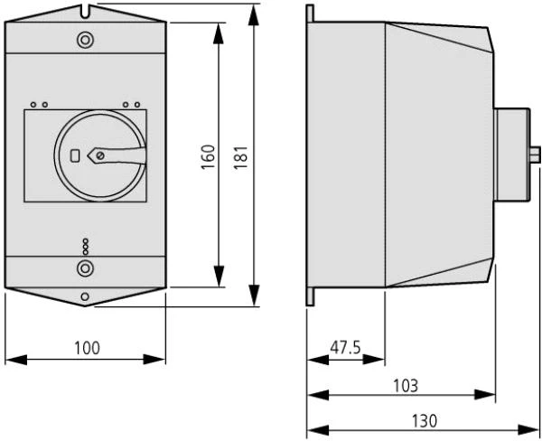 „Eaton“ grandinės pertraukiklio korpusas CI-K2-PKZ0-G IP65 - 219654