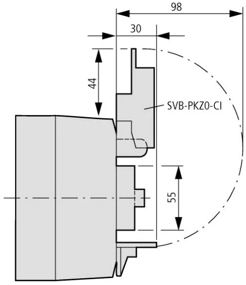 Eaton grandinės pertraukiklio korpusas CI-K2-PKZ0-GR IP55 - 219655