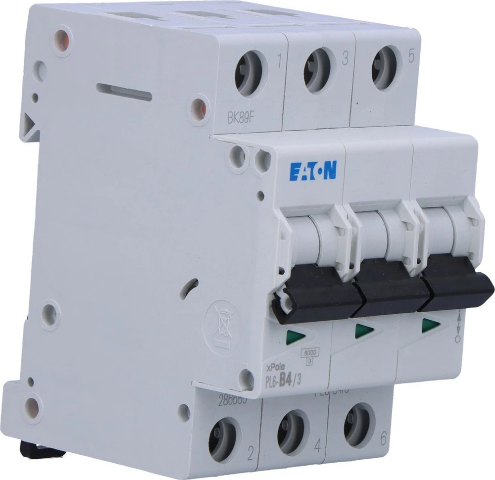 Eaton PL6-B4/3 SROVĖS PERTRAUKIS 6KA