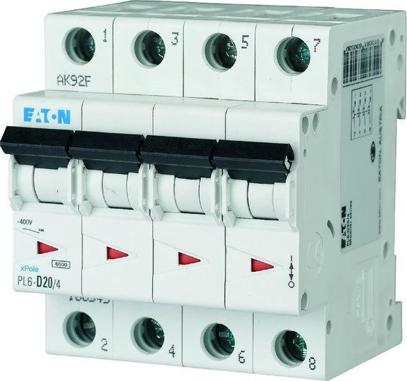 Eaton PL6-C20/4 VIRŠSROVĖS PERTRAUKIS 6KA