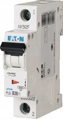 Eaton PL6-D20/1 6KA MCB