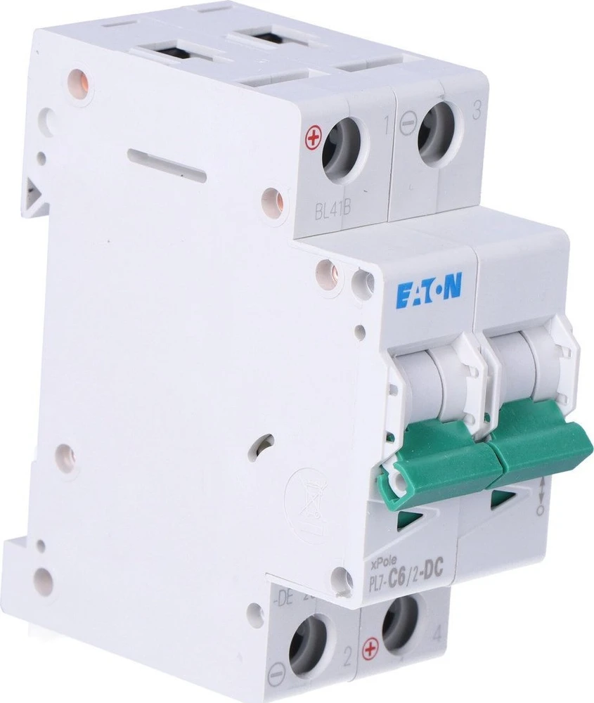 Eaton PL7-C6 / 2-DC 10KA DC VIRŠSROVĖ