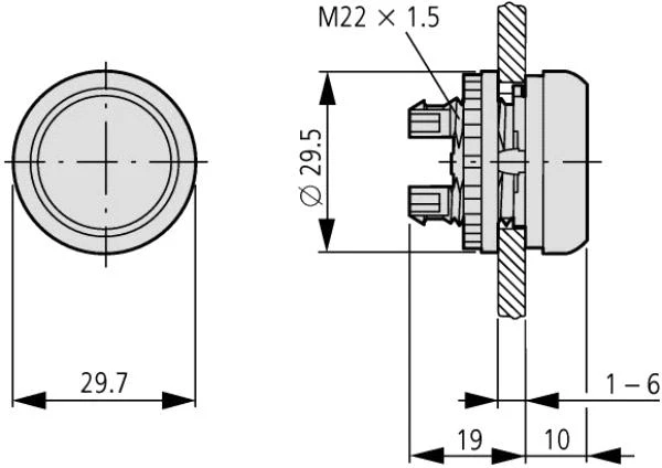 „Eaton M22-DL-G-X1“ MYGTUKAS