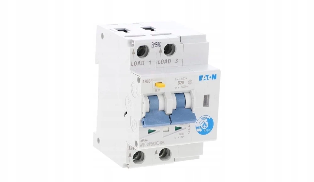 Eaton Priešgaisrinis kibirkščiavimo detektorius 2P B 20A 0,03A tipas G/A AFDD-20/2/B/003-G/A 300170