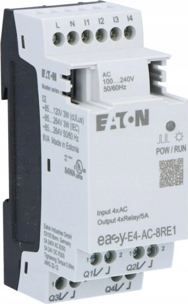 Eaton Įėjimų/išėjimų plėtinys easyE4 230VAC/DC 4DI 4DO-R EASY-E4-AC-8RE1 197221