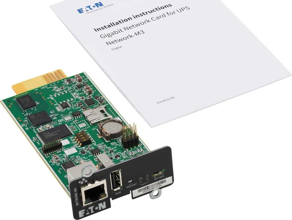 Eaton | „Cybersecure Gigabit NETWORK-M3“ kortelė UPS ir PDU | Tinklas-M3