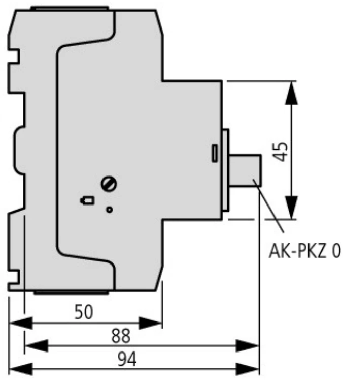 „Eaton PKZM0-4-T“ PERDAVIMO APSAUGOS GRINDINIS JUNGTIKLIS