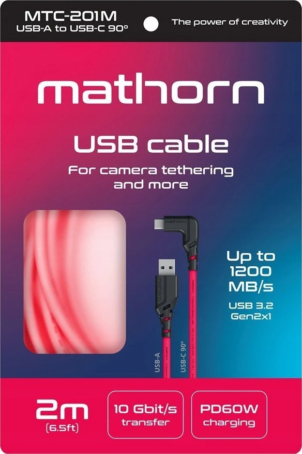 Eaton USB-A - USB-C laidas 2 m, rožinis (MTC-201M)