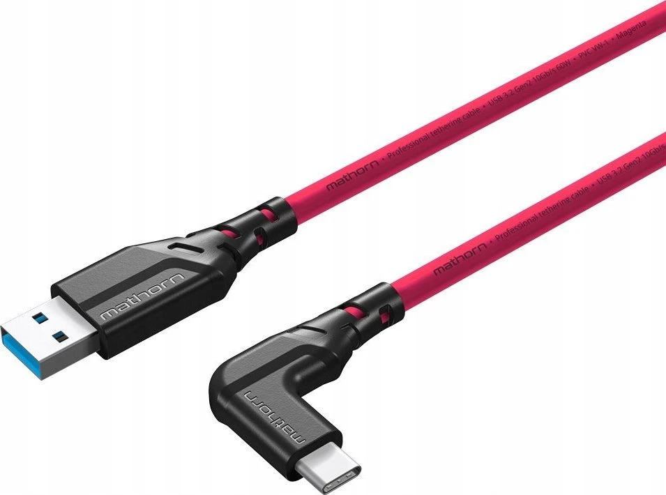 Eaton USB-A - USB-C laidas 2 m, rožinis (MTC-201M)