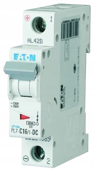 Eaton PL7-C16/1-DC VIRŠSROVĖS PERTRAUKIS 10KA DC